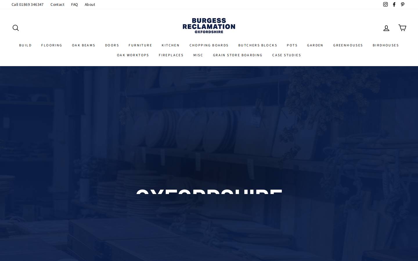 Burgessreclamation homepage screenshot