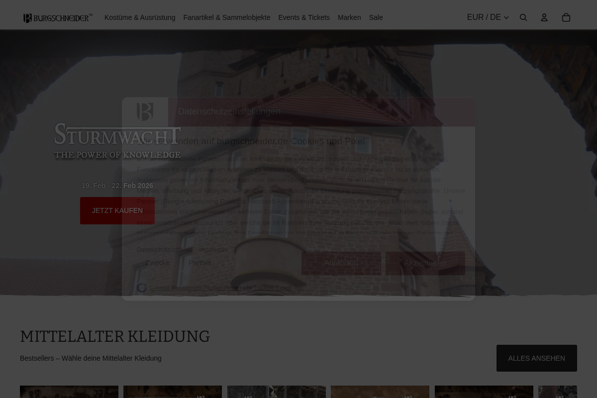 Burgschneider homepage screenshot