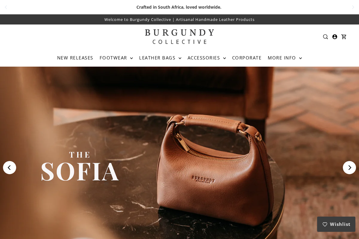 burgundycollective.com homepage screenshot