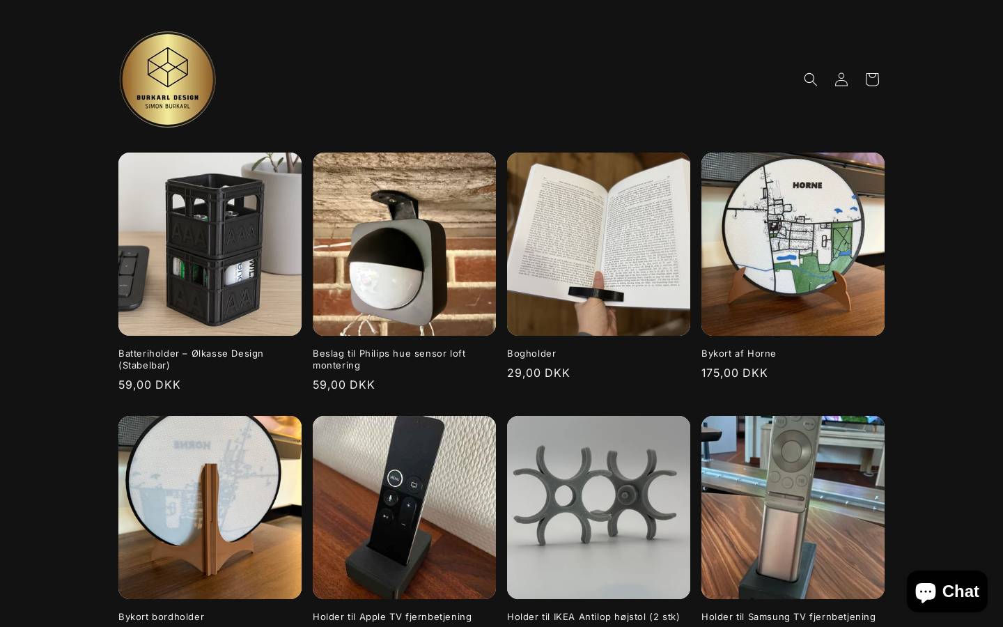 Burkarl Design homepage screenshot