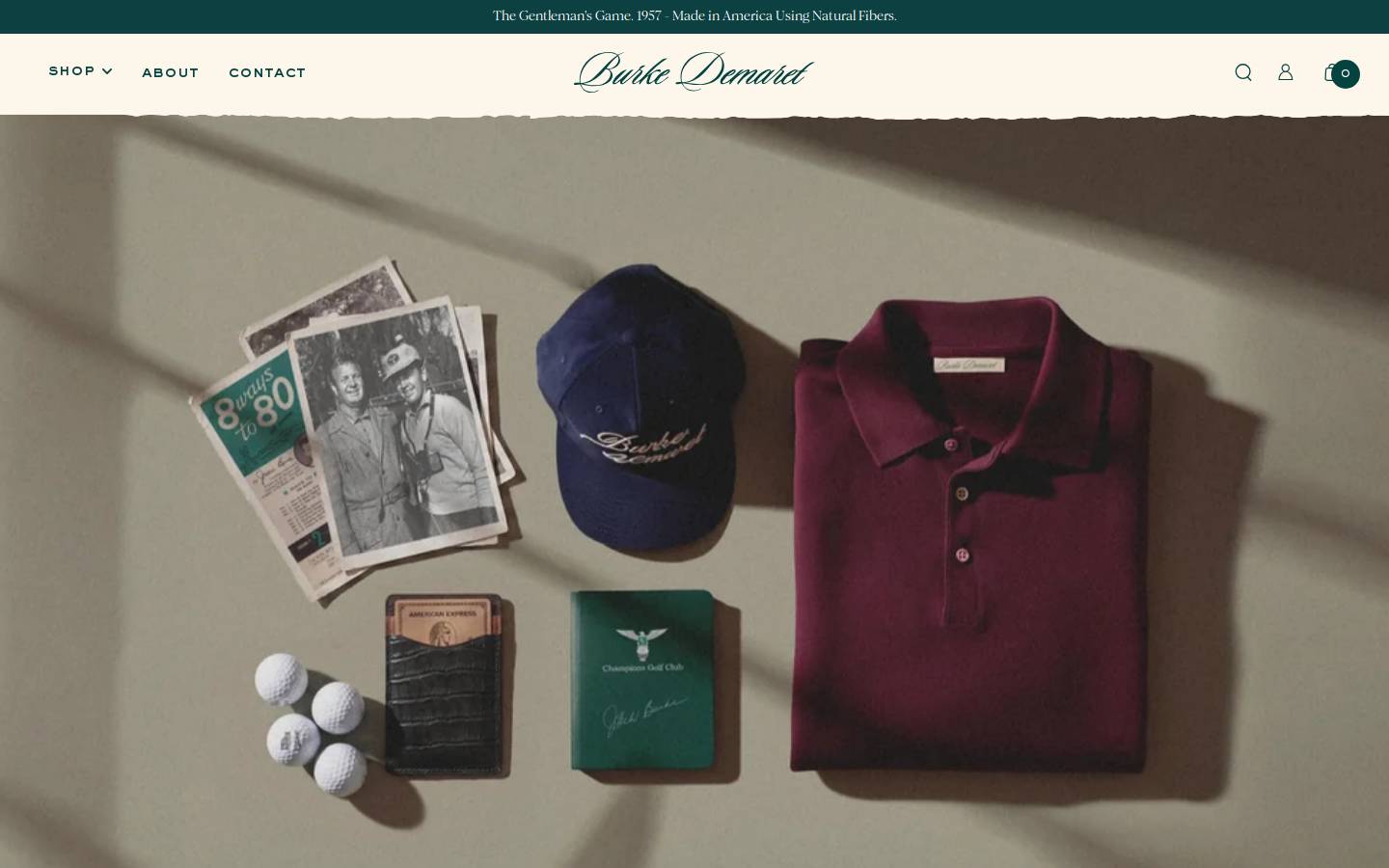 burkedemaret.com homepage screenshot