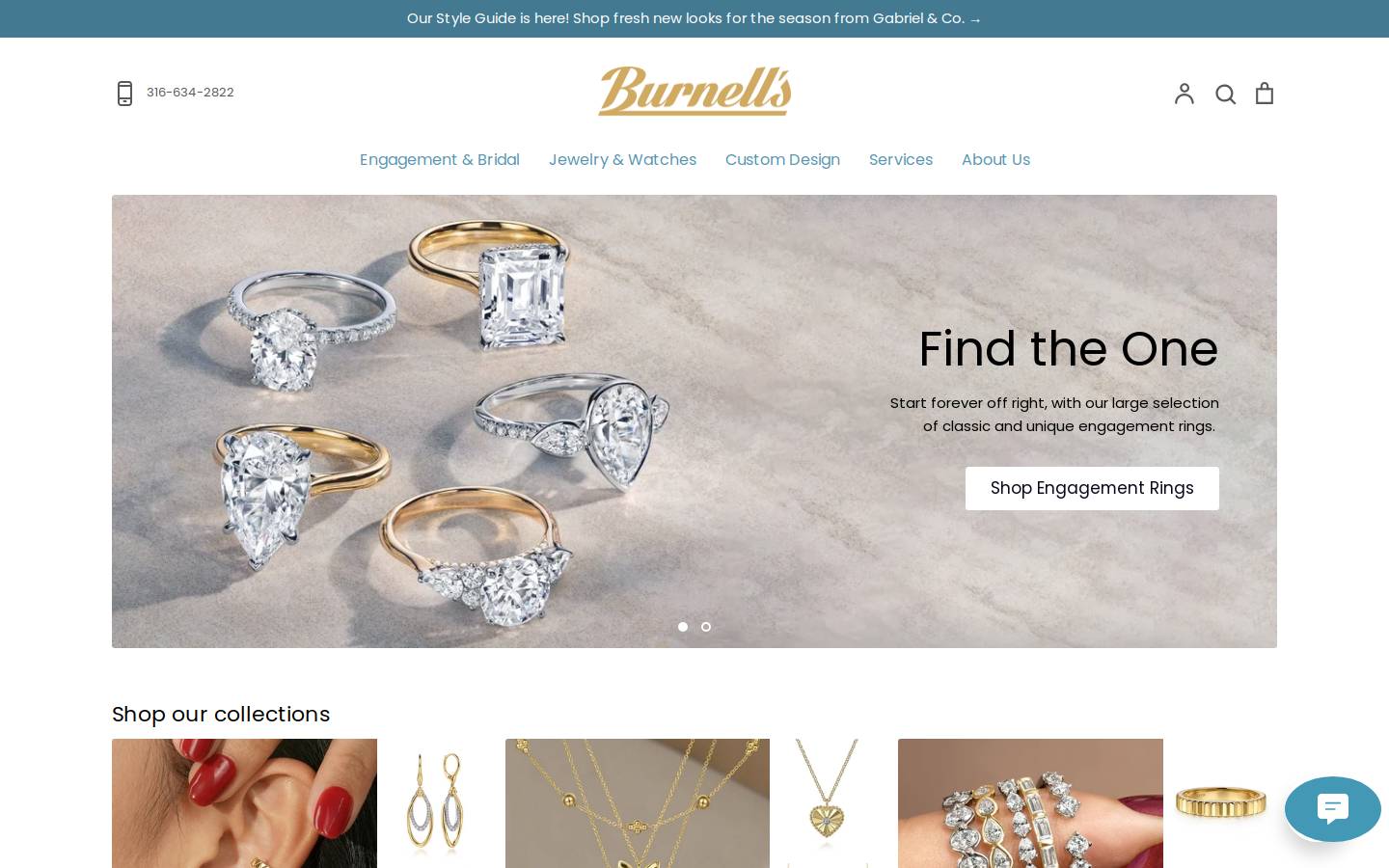 Burnell's homepage screenshot