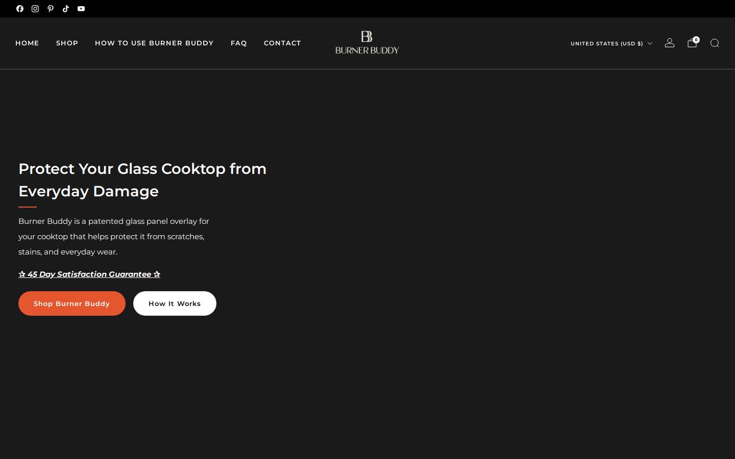 burnerbuddy.com homepage screenshot