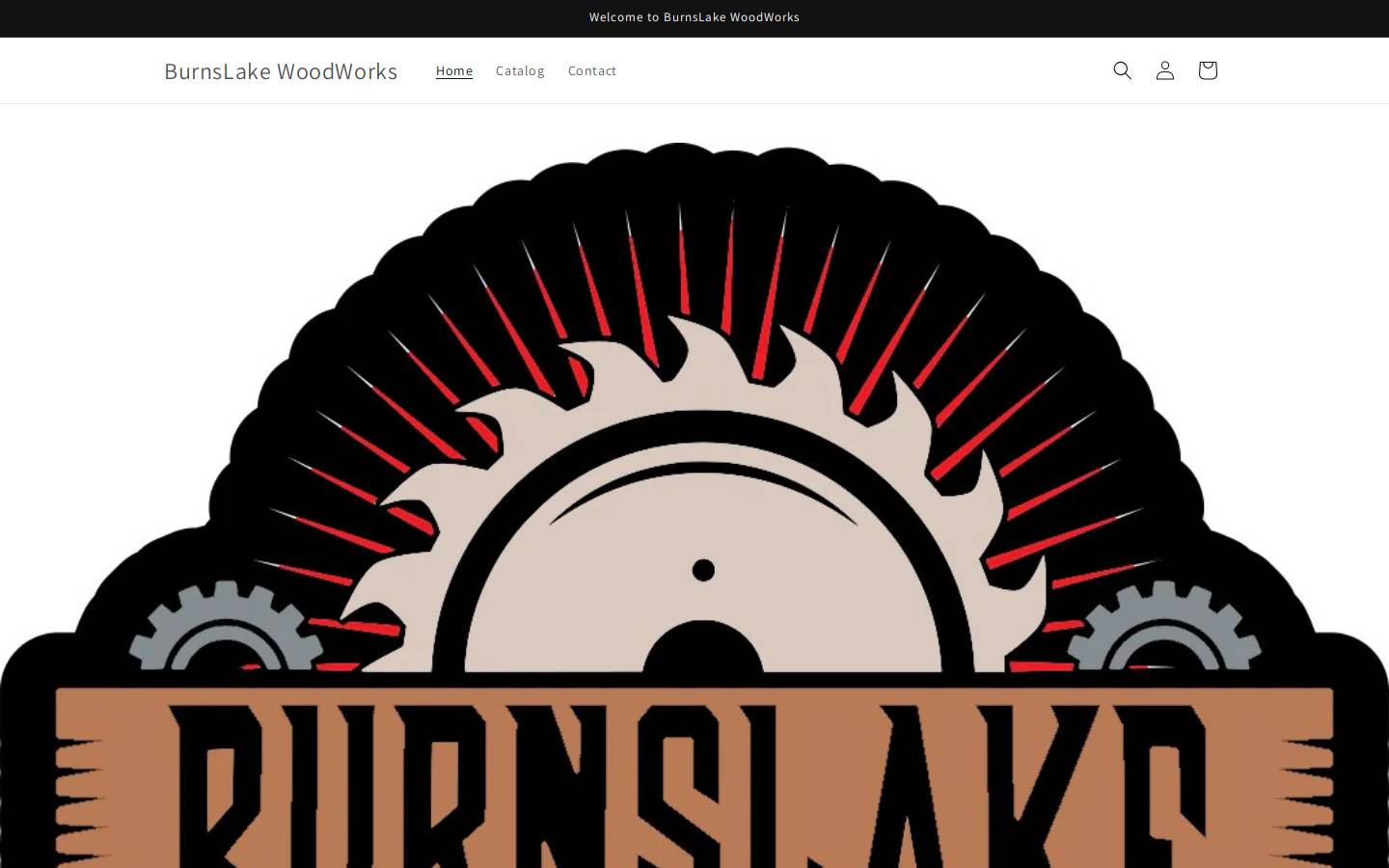 burnslakewoodworks.com homepage screenshot
