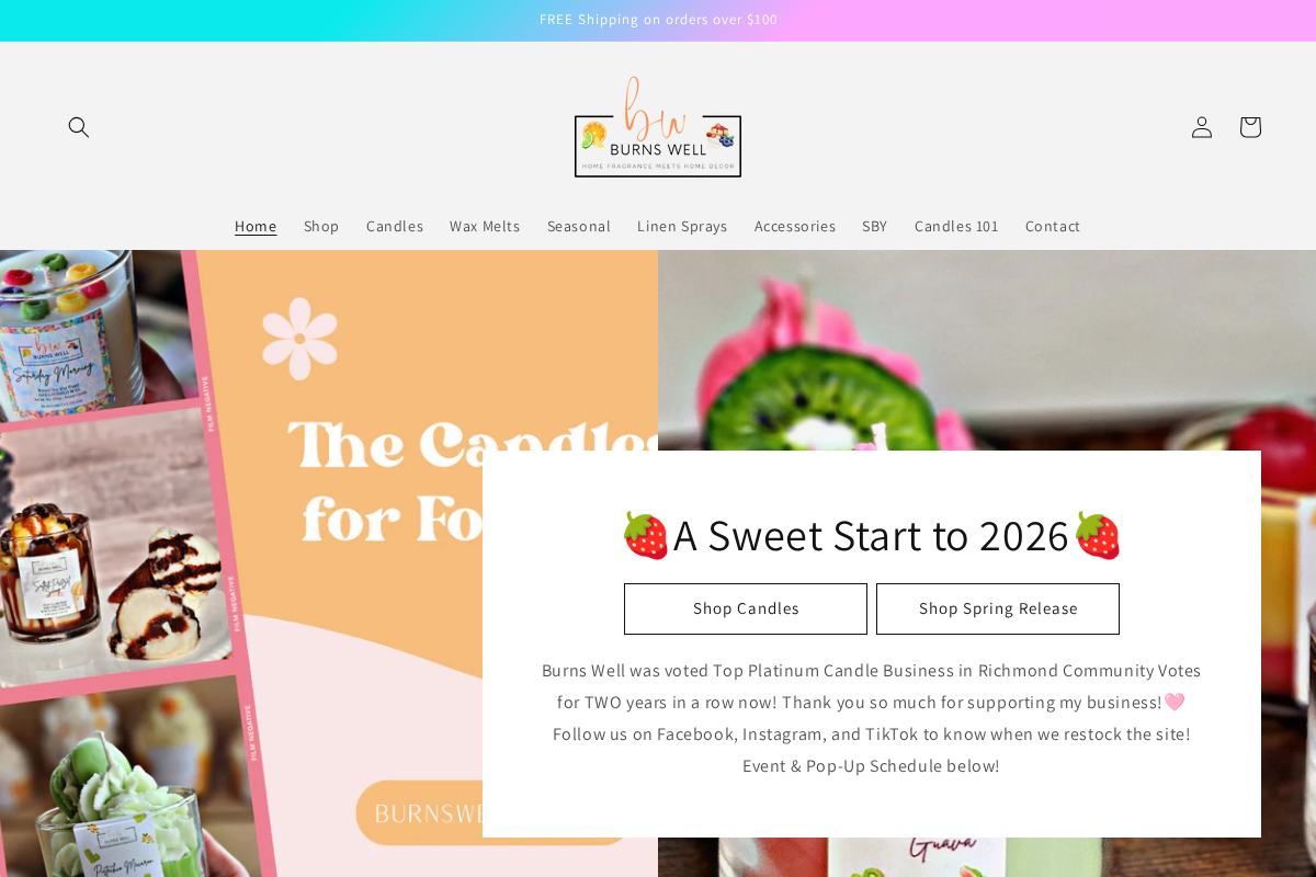 Burns Well, LLC homepage screenshot