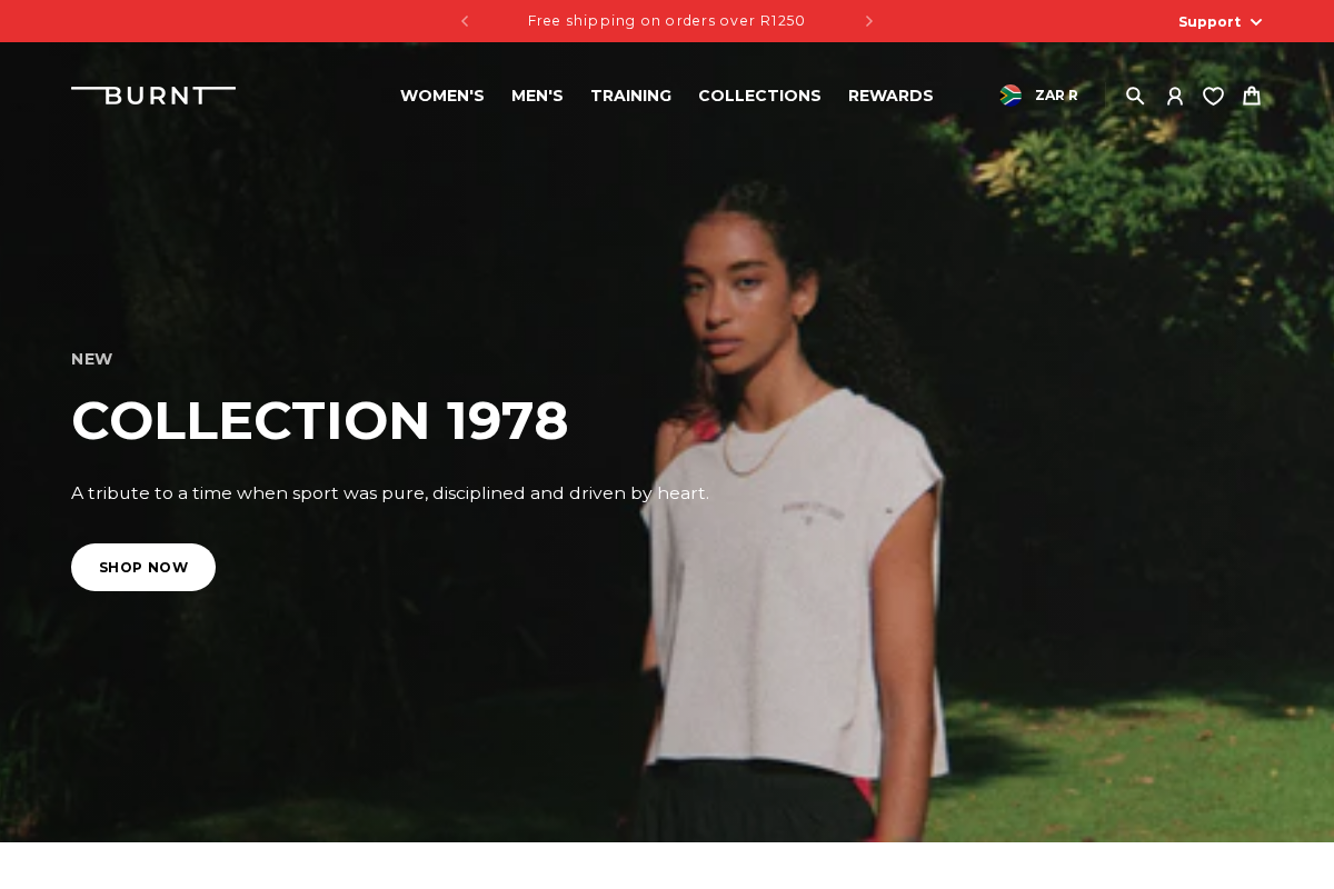 Burnt homepage screenshot