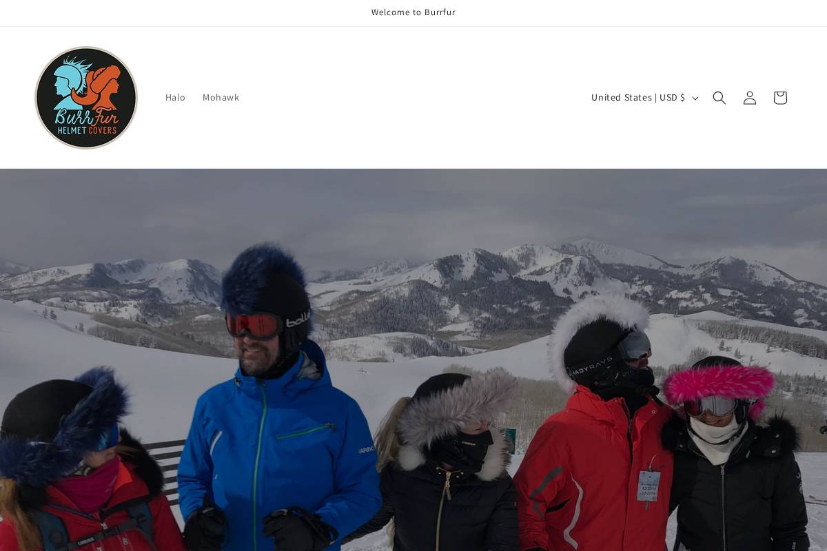 burrfurgear.com homepage screenshot