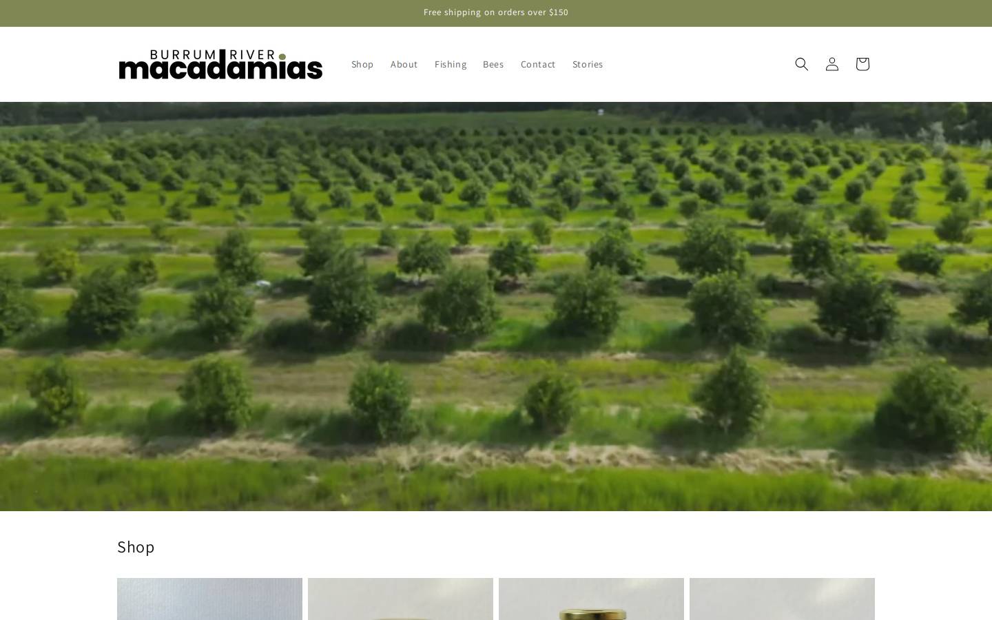 burrumrivermacadamias.com.au homepage screenshot