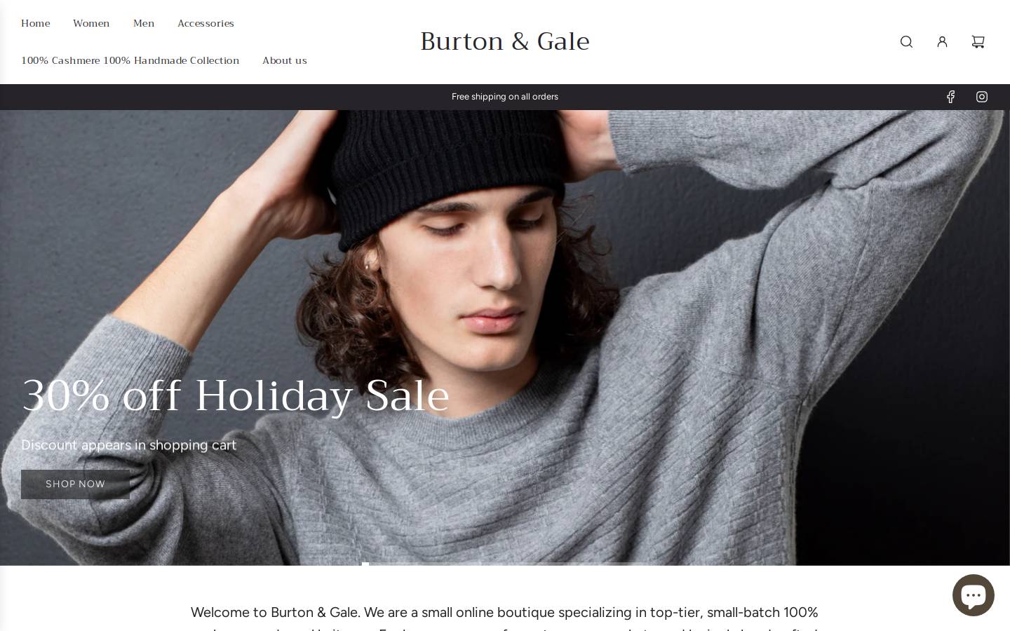 burtongale.com homepage screenshot