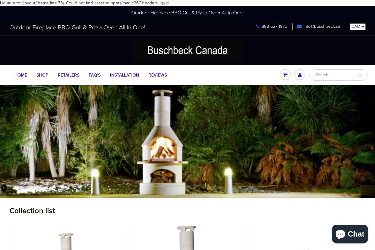 buschbeck.ca homepage screenshot
