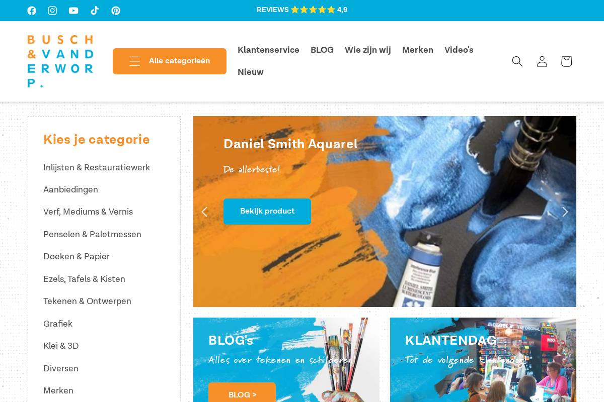 Busch & van der Worp homepage screenshot