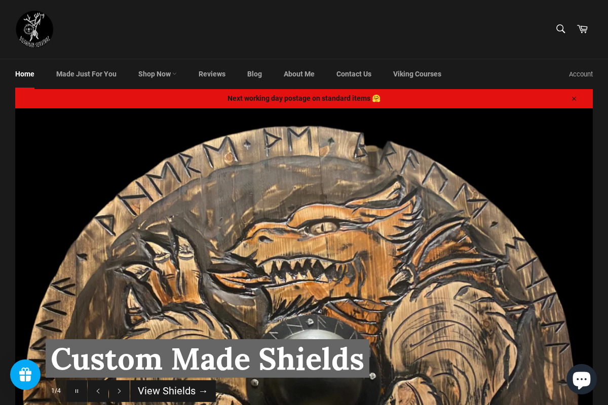 bushmansurvival.com homepage screenshot