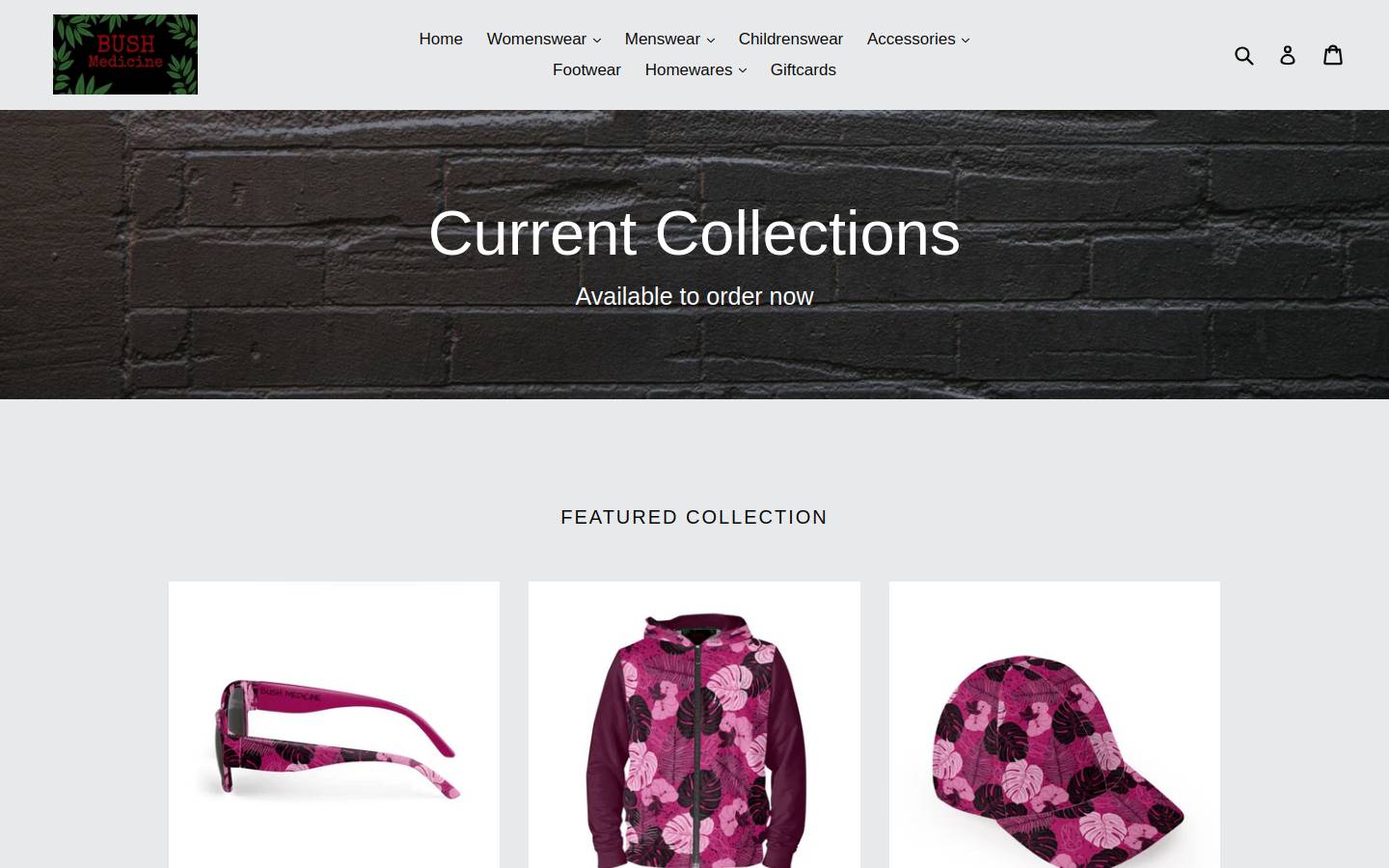 bushmedicine.co.uk homepage screenshot