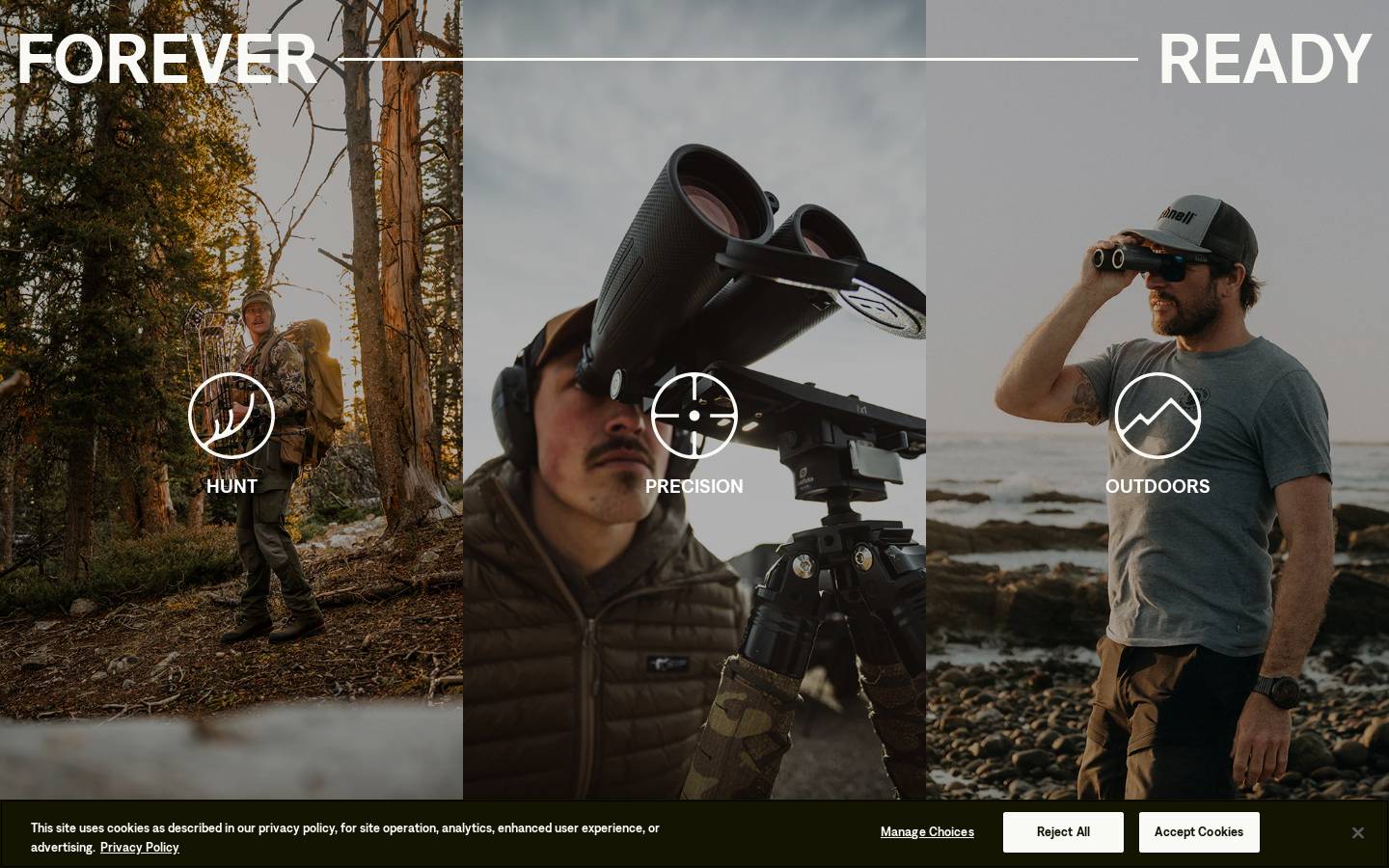Bushnell homepage screenshot