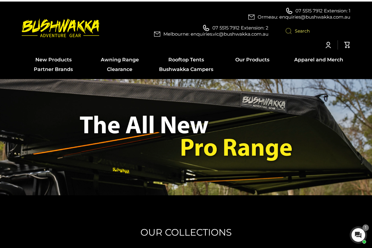 bushwakka.com.au homepage screenshot