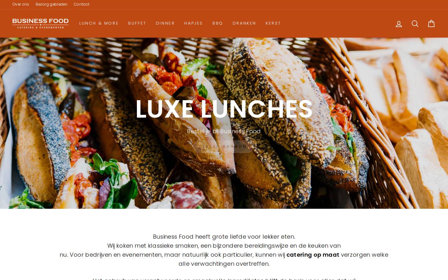 businessfood.nl homepage screenshot