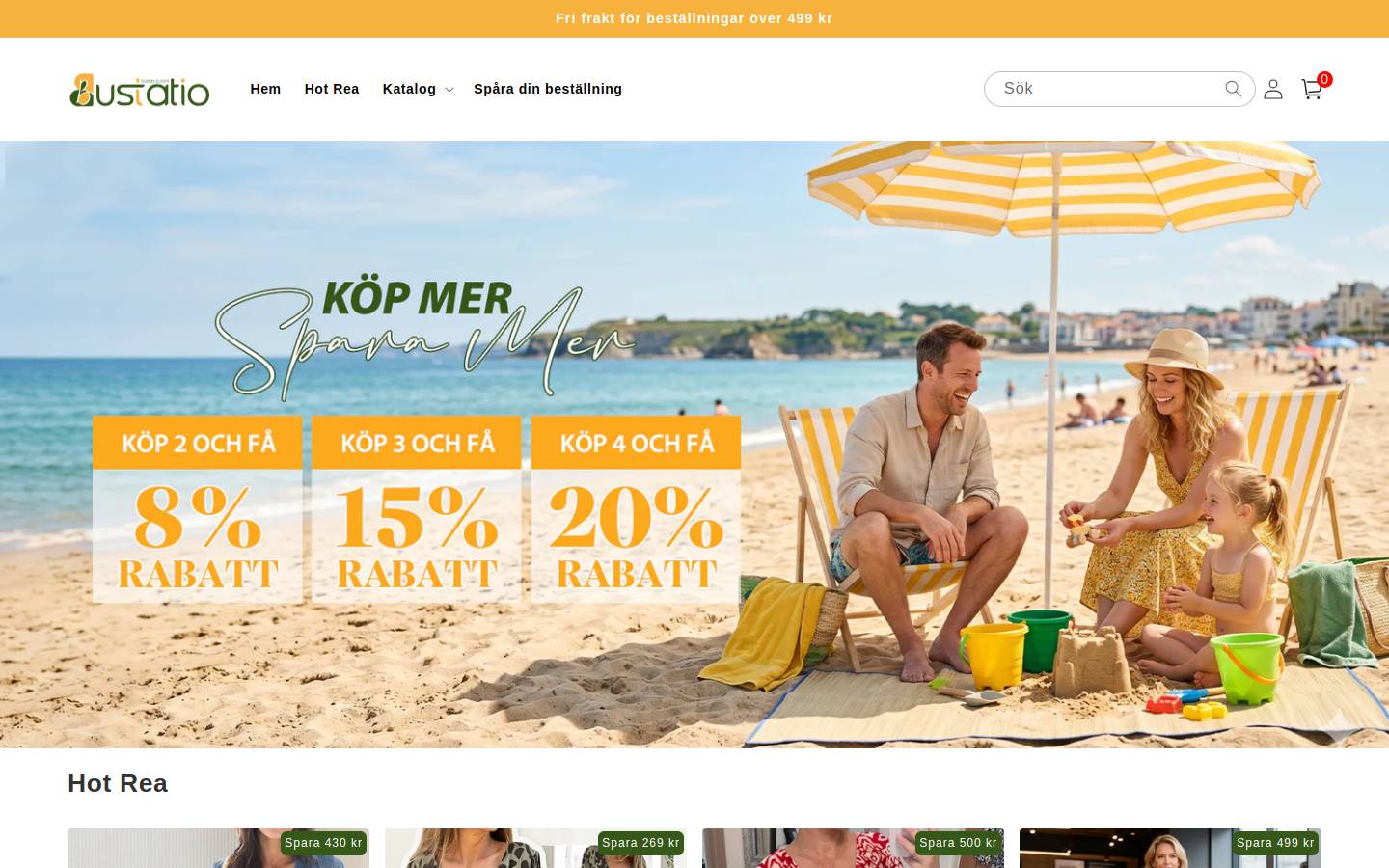 Bustatio homepage screenshot