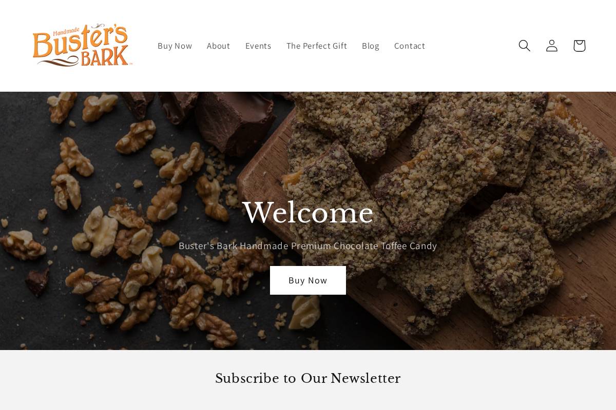 bustersbark.com homepage screenshot