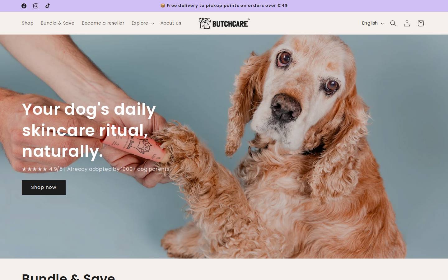 Butchcare homepage screenshot