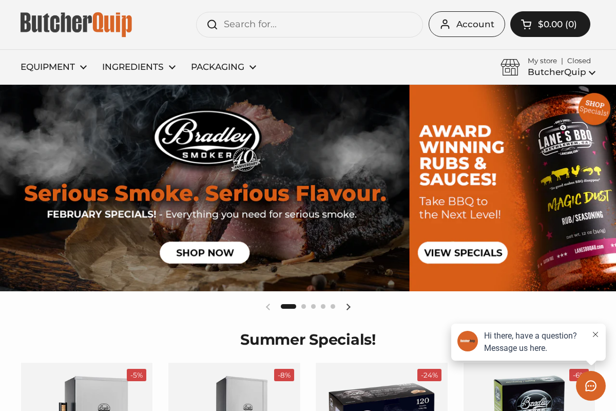 ButcherQuip homepage screenshot