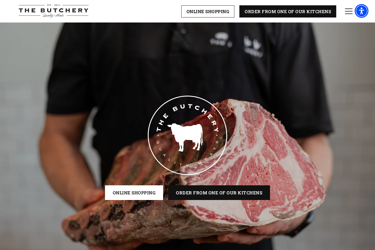 butcherymeats.com homepage screenshot