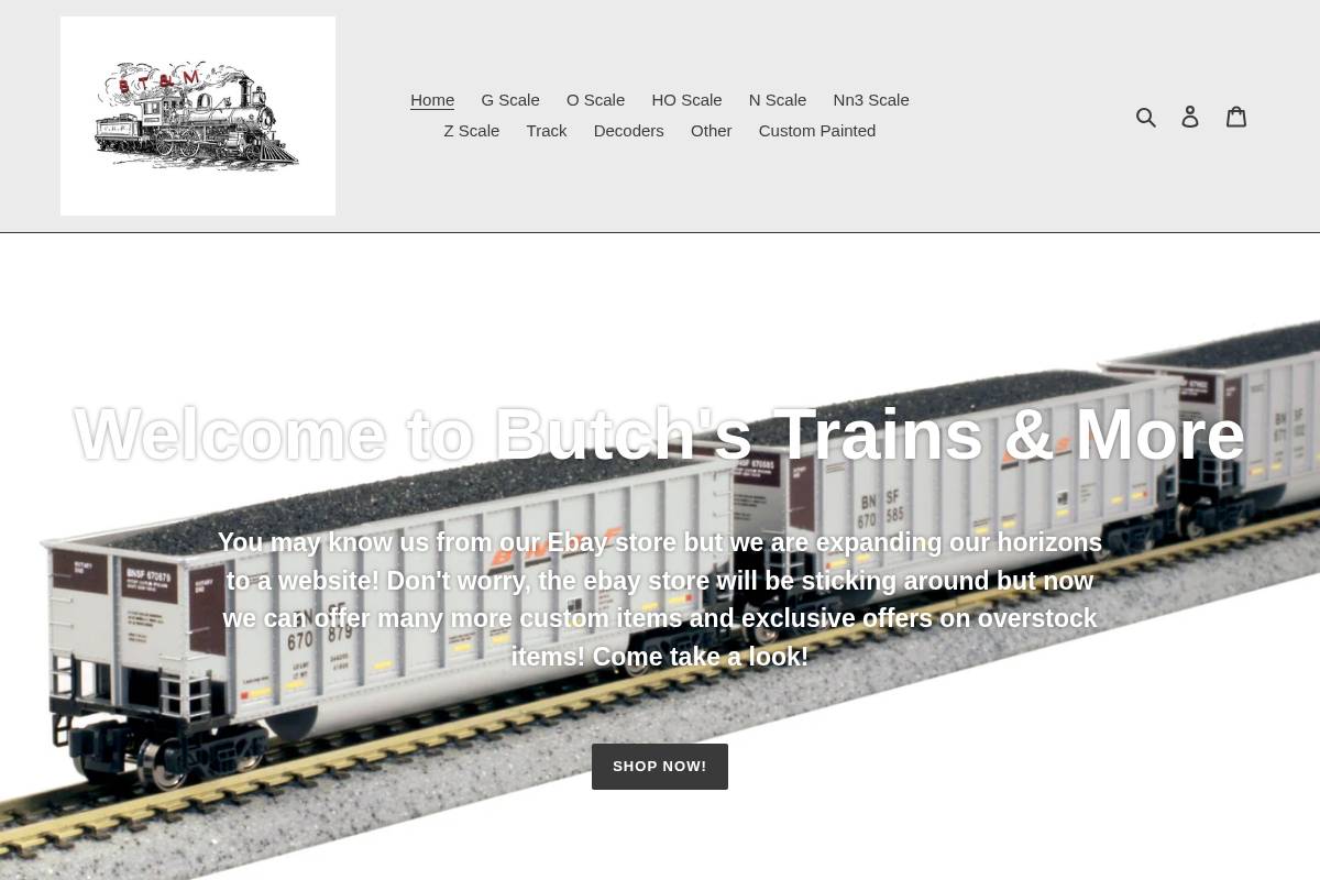 butchstrainsandmore.com homepage screenshot