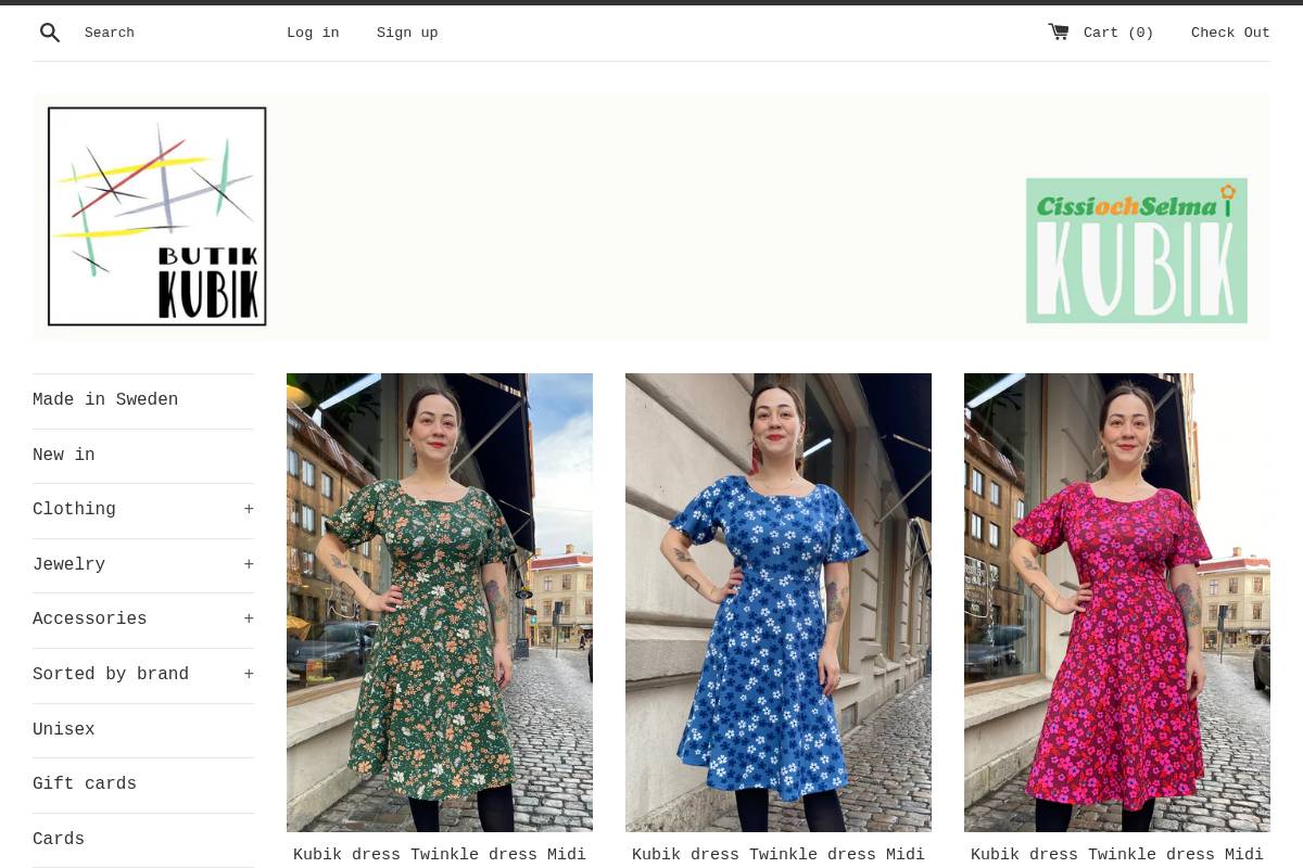 butikkubik.se homepage screenshot