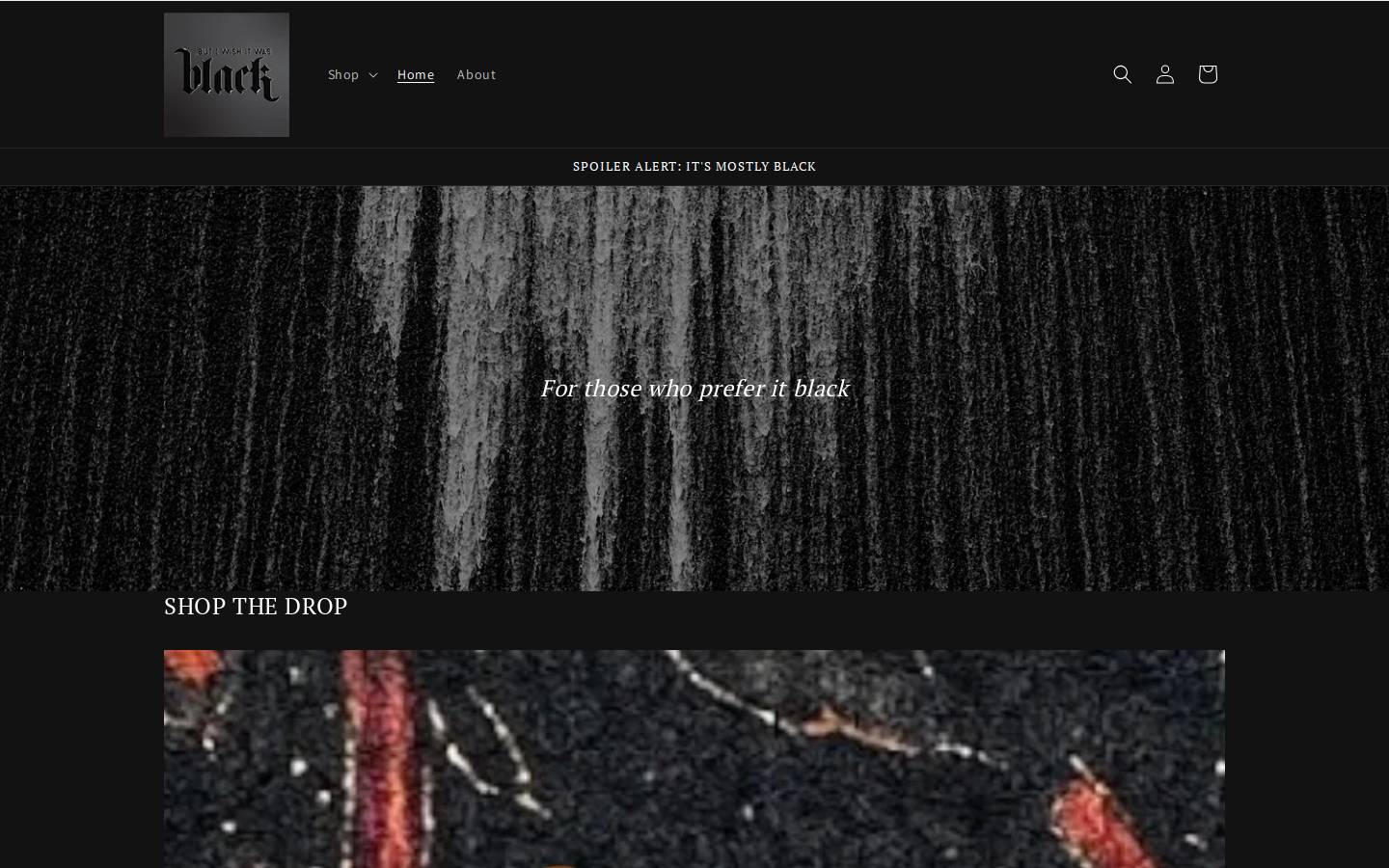 butiwishitwasblack.com homepage screenshot