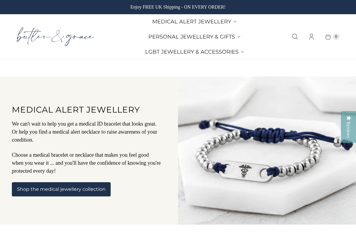 butlerandgrace.co homepage screenshot