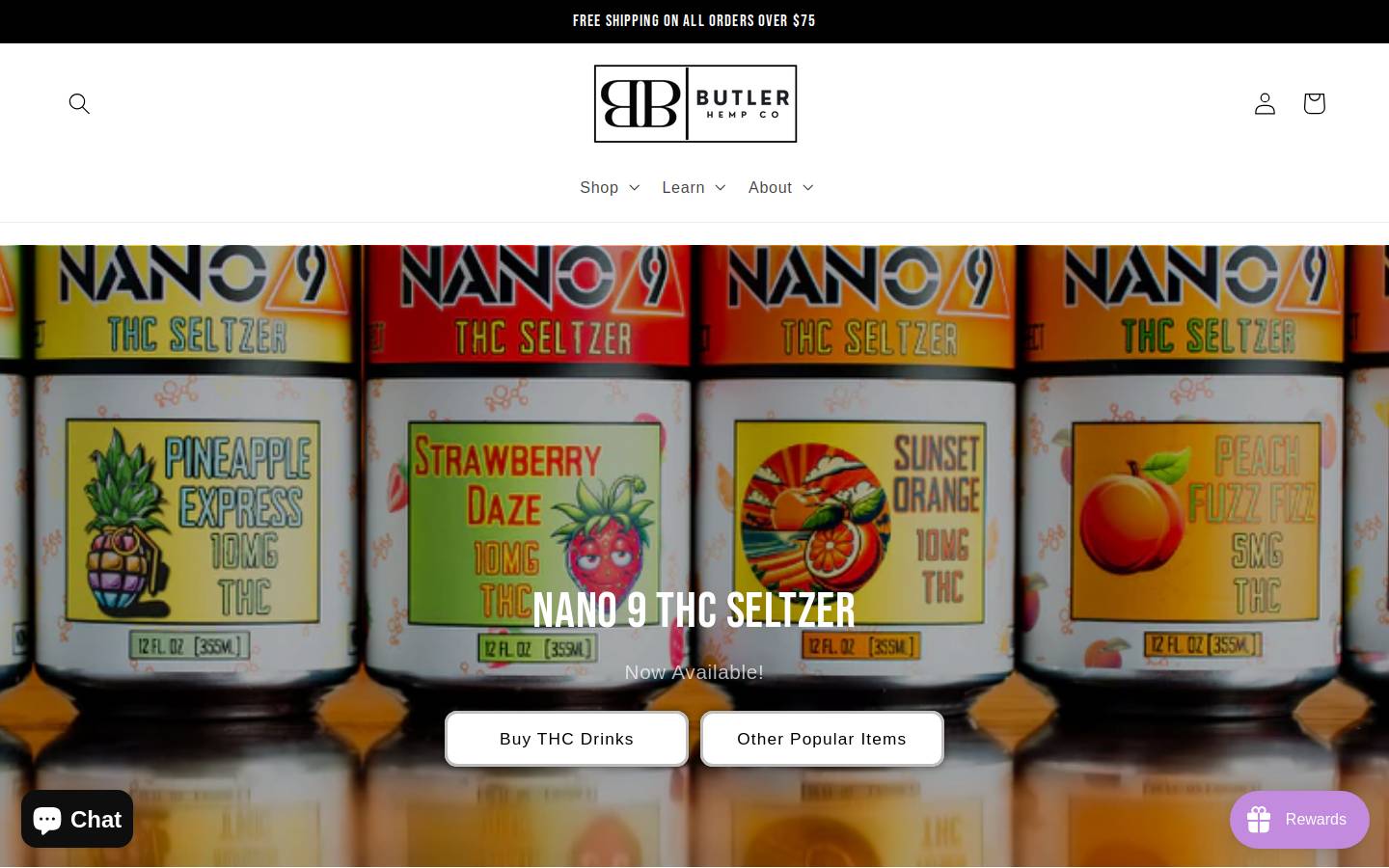 butlerhemp.com homepage screenshot