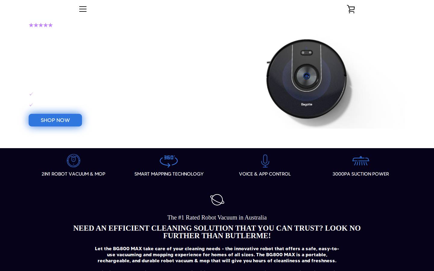 Butlerme homepage screenshot