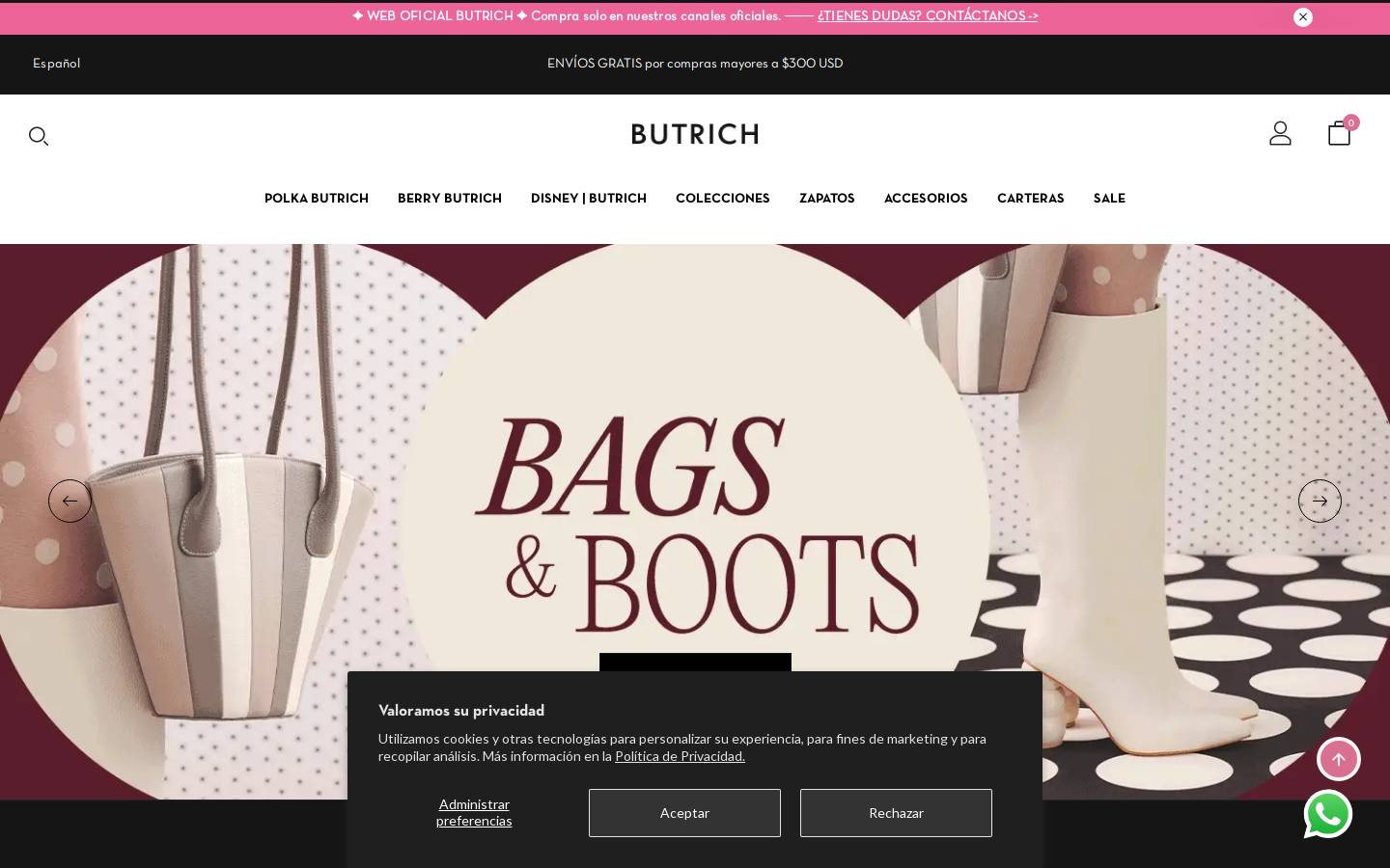 butrich.com.pe homepage screenshot