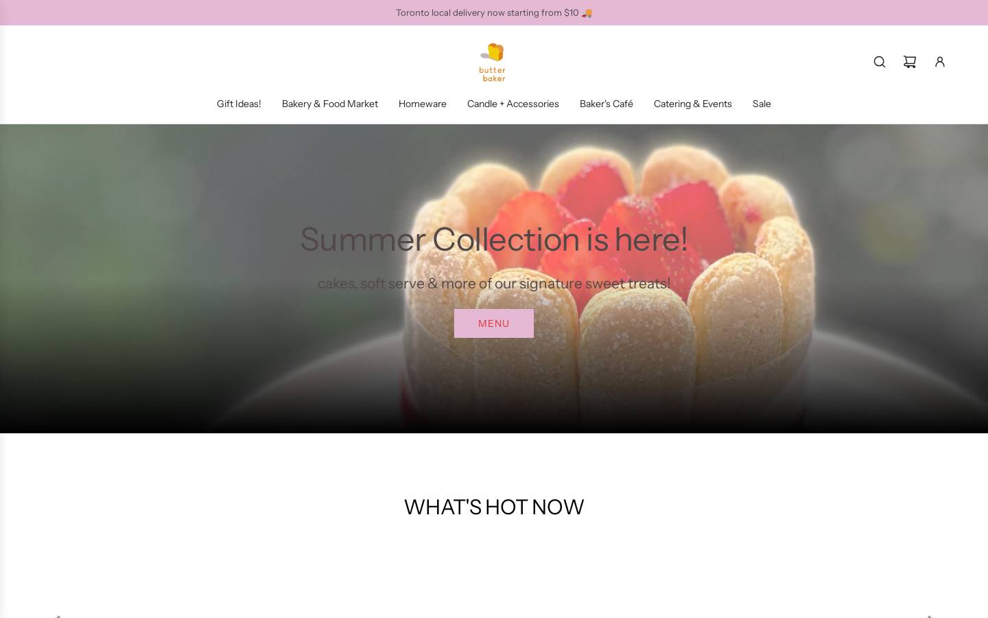 butter-baker.com homepage screenshot
