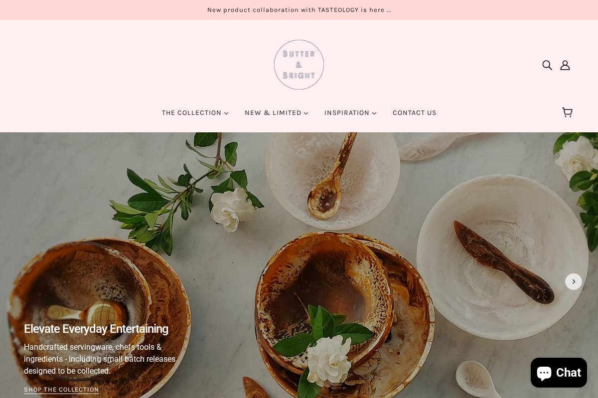 butterandbright.com.au homepage screenshot