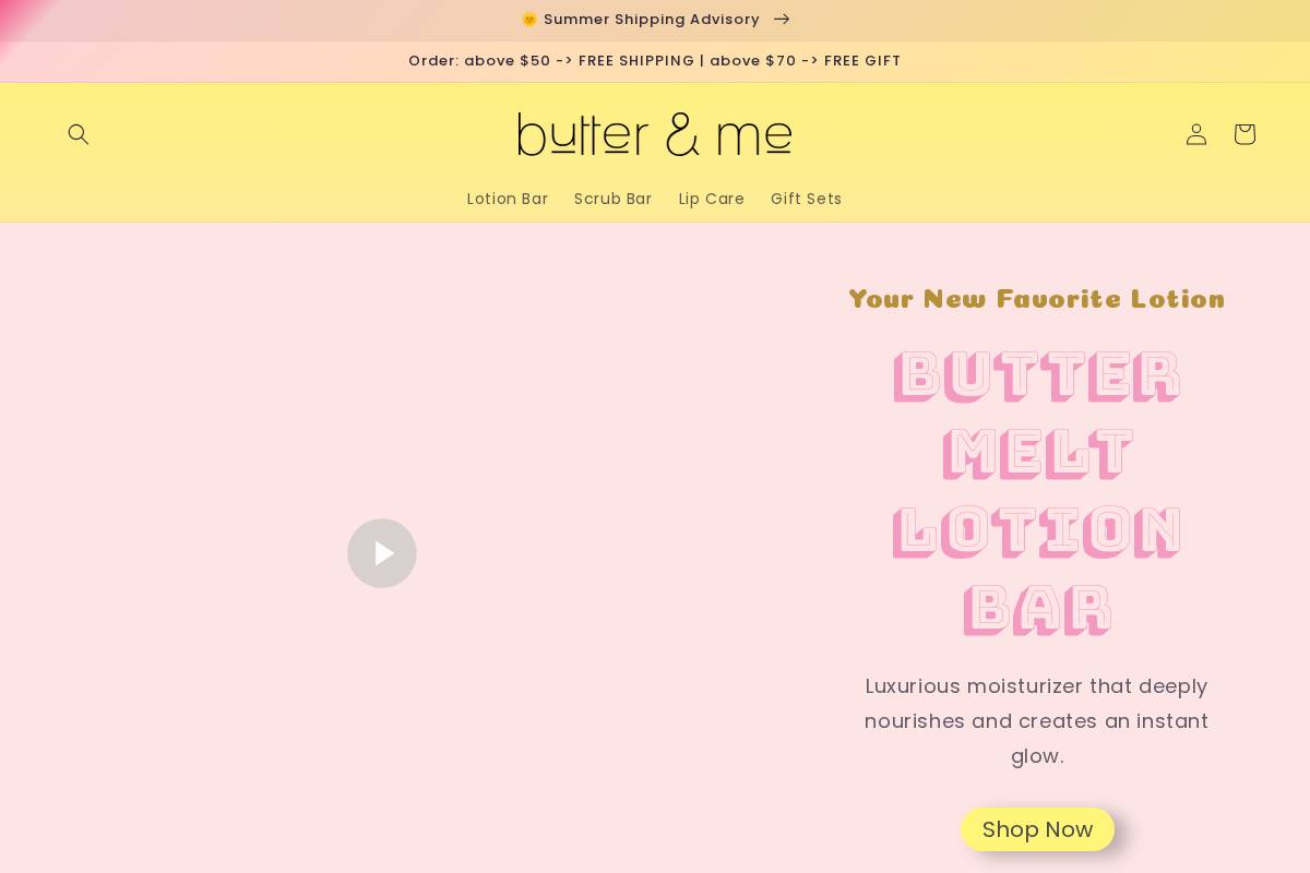 butterandme.co homepage screenshot