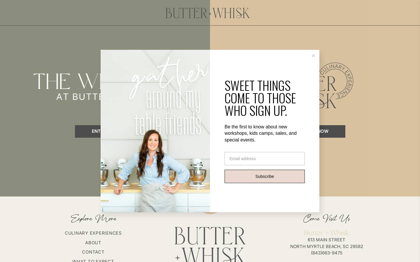butterandwhiskco.com homepage screenshot