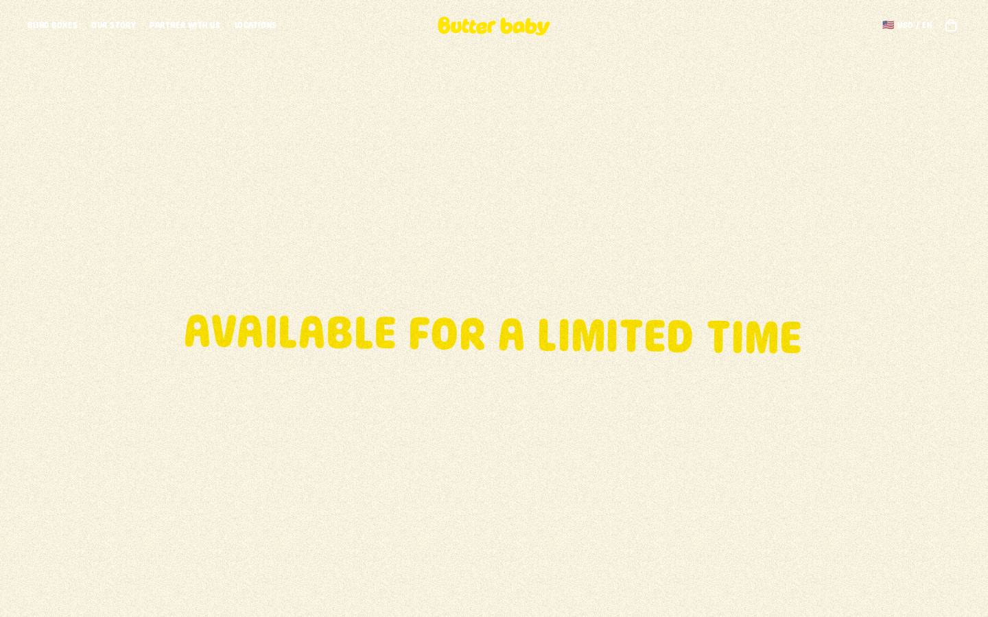 butterbaby.co homepage screenshot