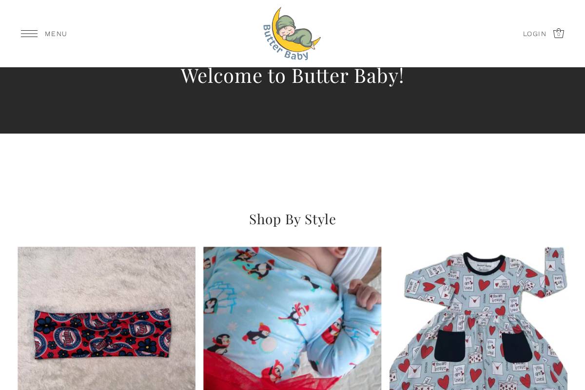 butterbaby.store homepage screenshot