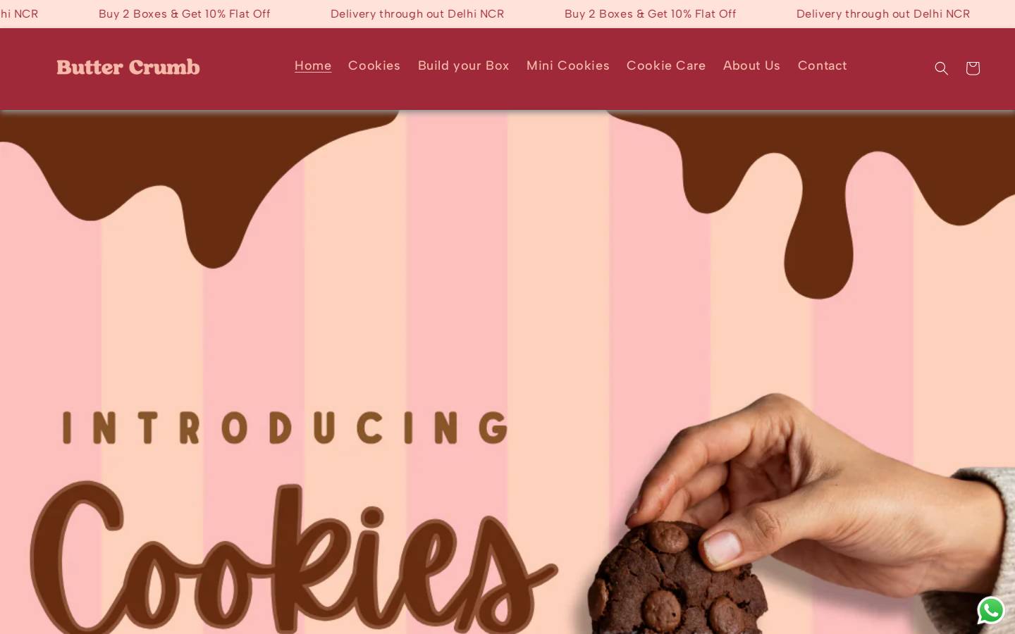 buttercrumb.in homepage screenshot