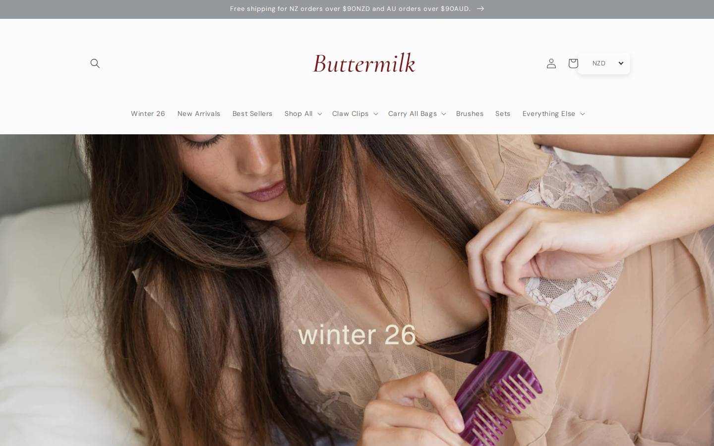 buttermilkaccessories.com homepage screenshot