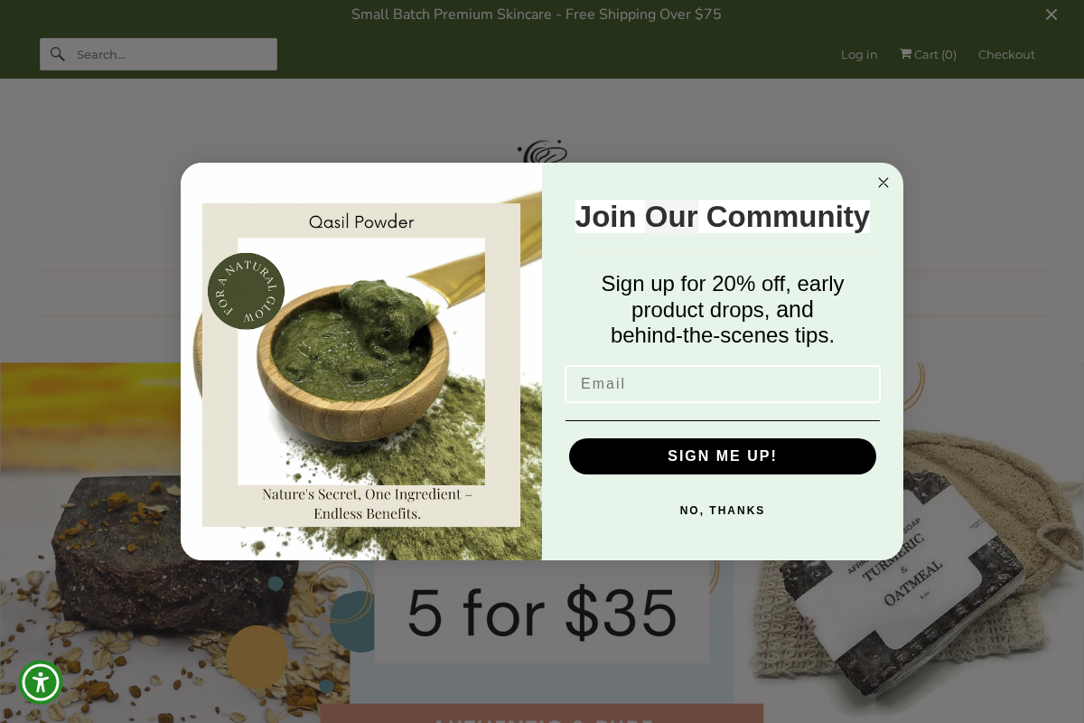 Butters and Blacksoap homepage screenshot