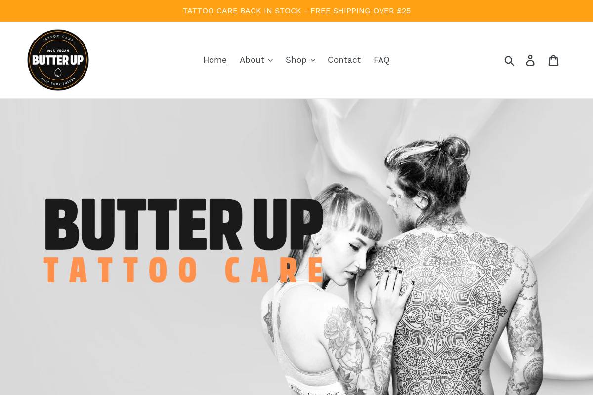 butterup.co homepage screenshot
