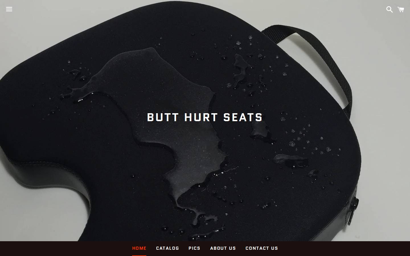butthurtseats.com homepage screenshot