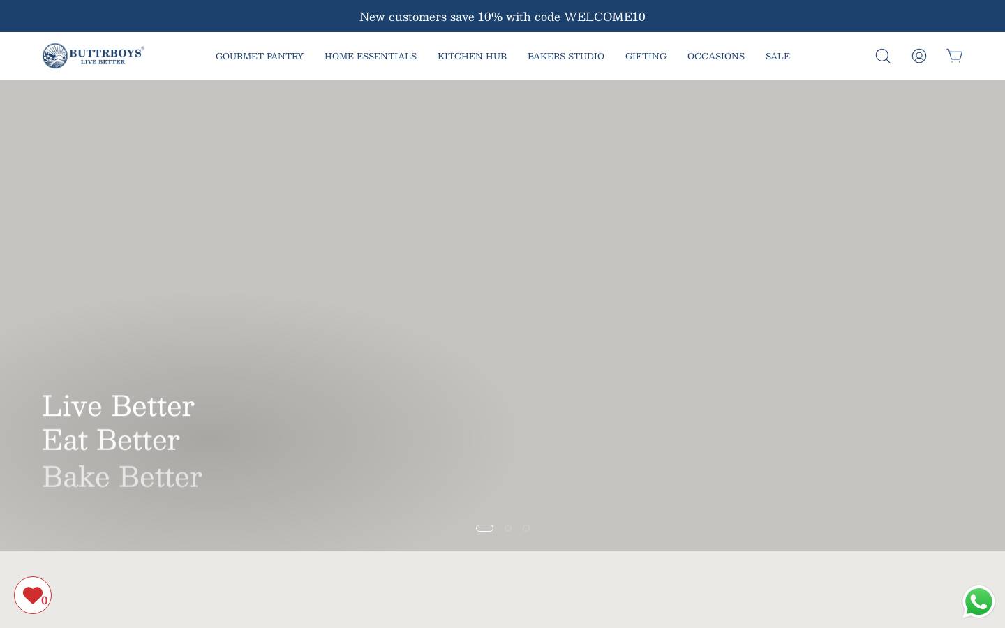 buttrboys.com homepage screenshot