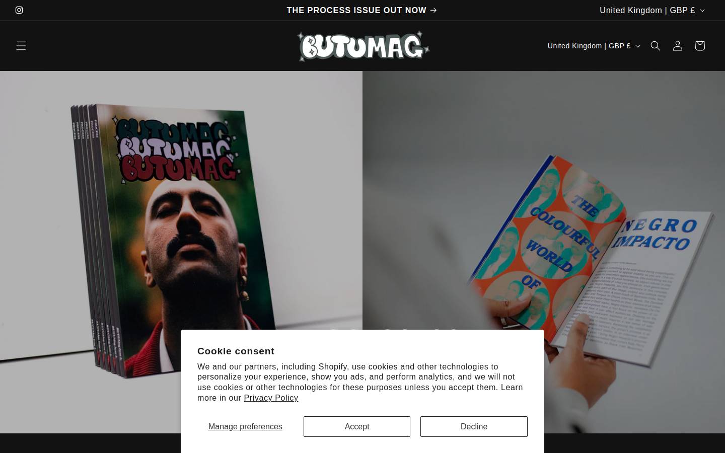 butumag.com homepage screenshot