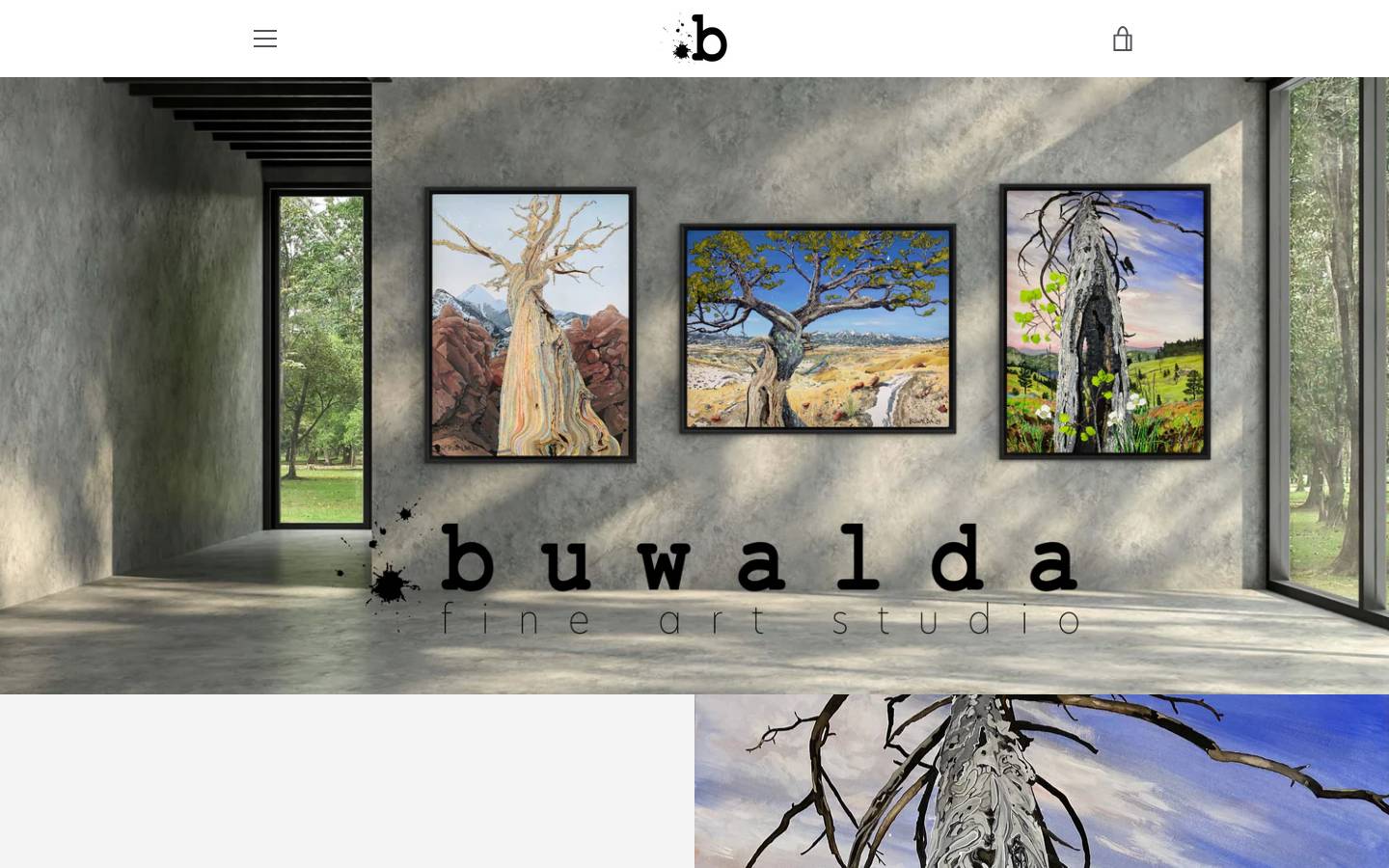buwaldafineartstudio.com homepage screenshot