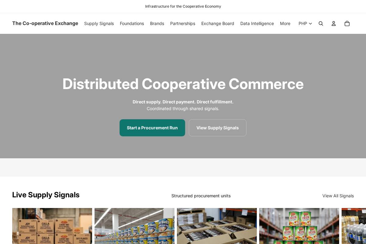buy.coop homepage screenshot