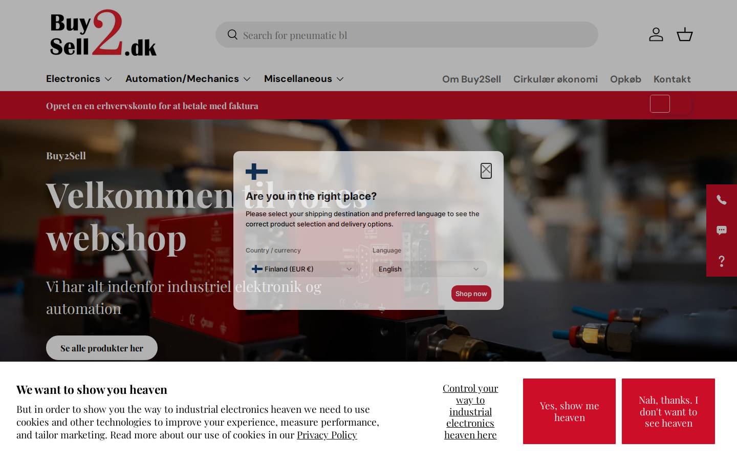 Buy2Sell ApS homepage screenshot