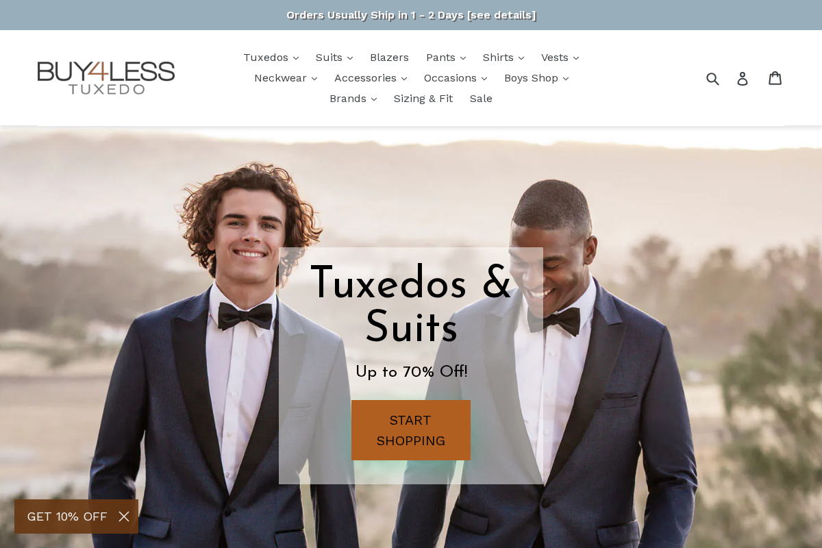 Buy4LessTuxedo homepage screenshot