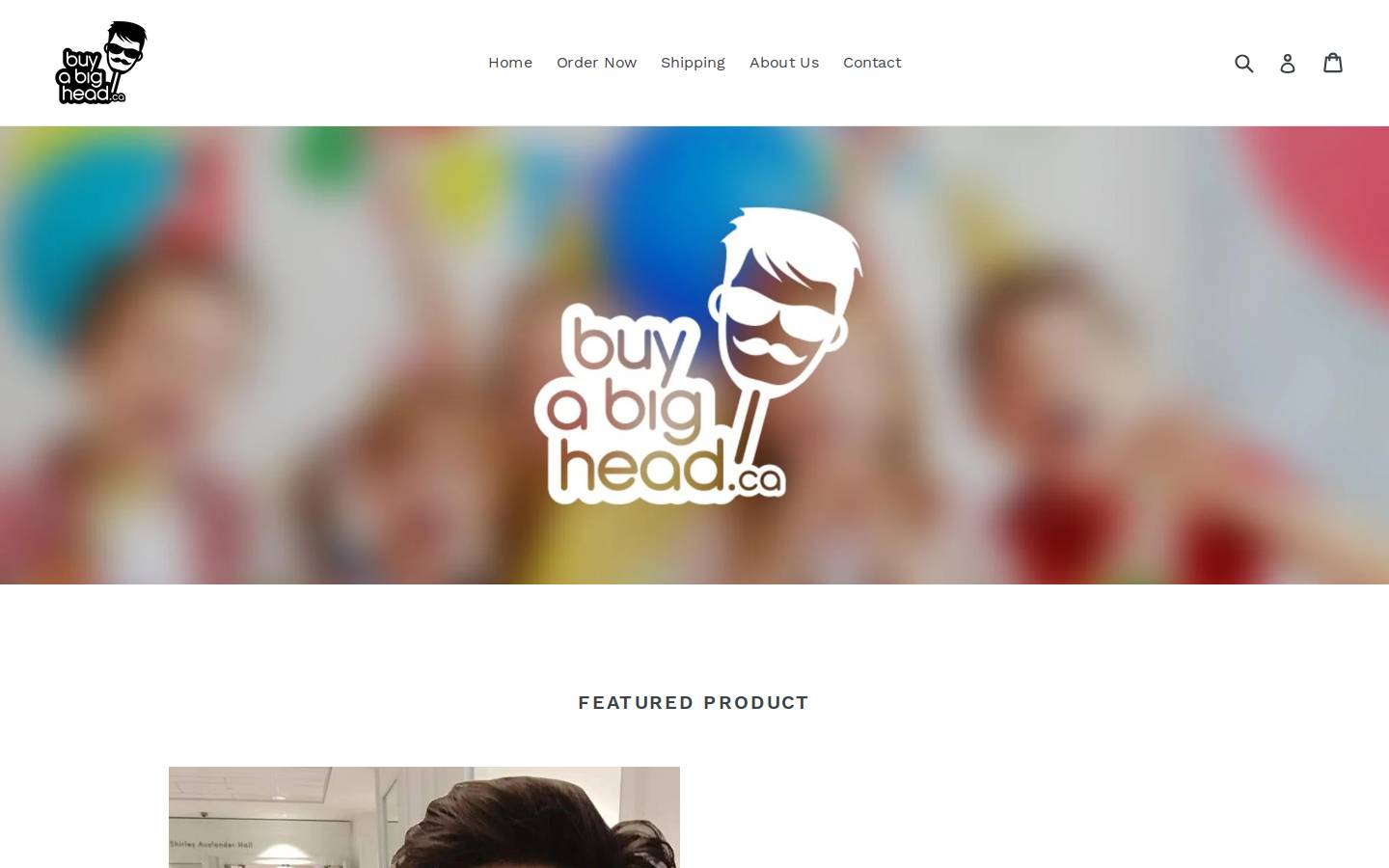 buyabighead.com homepage screenshot
